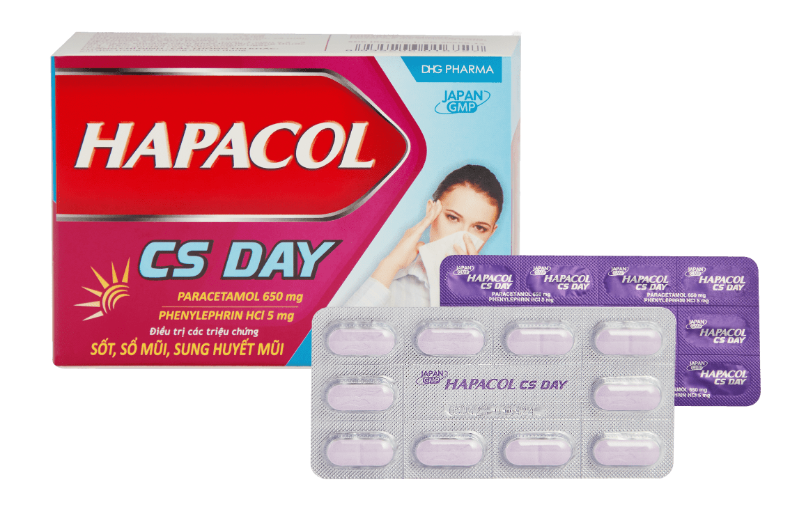 Hapacol CS Day DHG (Hộp 10 vỉ x 10 viên)