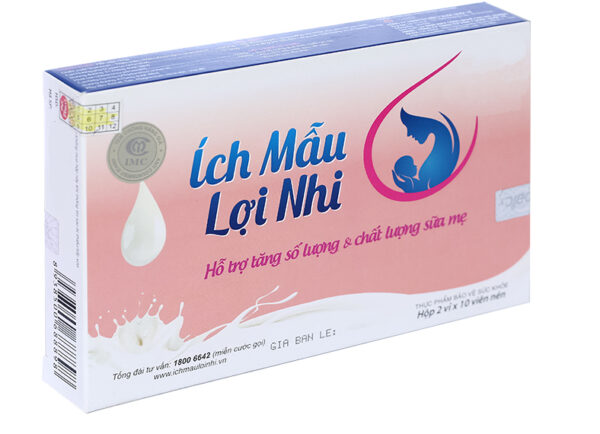 Ích Mẫu Lợi Nhi (Hộp 2 vỉ x 10 viên)