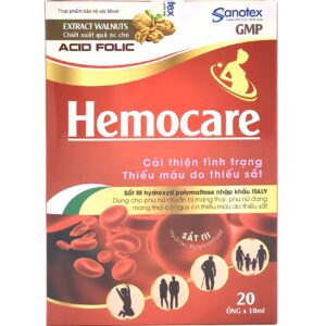 Hemocare Sanotex (Hộp 20 ống x 10ml)