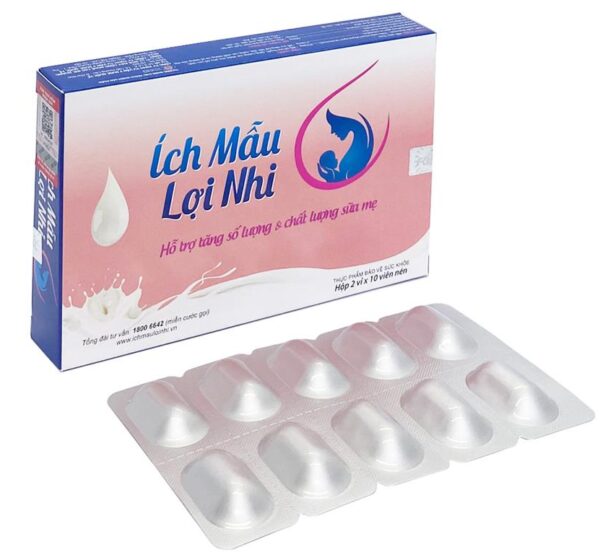 Ích Mẫu Lợi Nhi (Hộp 2 vỉ x 10 viên)
