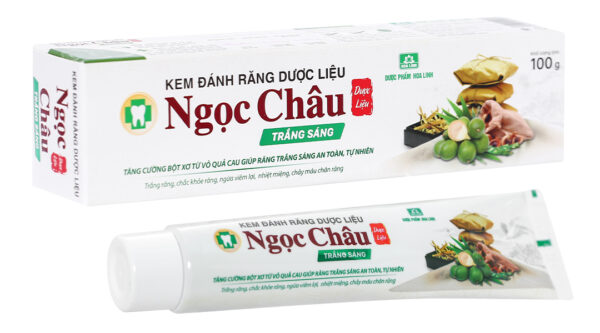 Kem đánh răng dược liệu Ngọc Châu trắng sáng