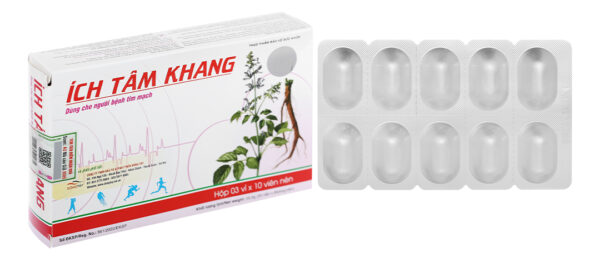 Ích Tâm Khang (Hộp 3 vỉ x 10 viên)