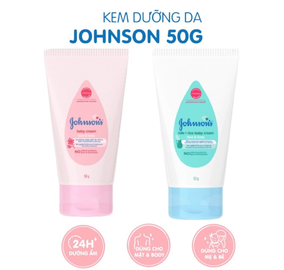 Kem dưỡng ẩm Johnson baby (Tuýp 50g)