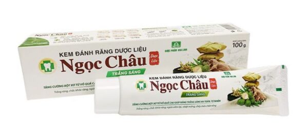 Kem đánh răng dược liệu Ngọc Châu trắng sáng