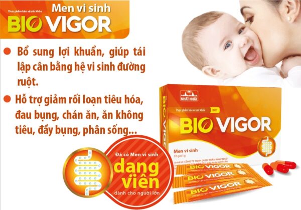 Men vi sinh Bio Vigor (10 gói x 1g)