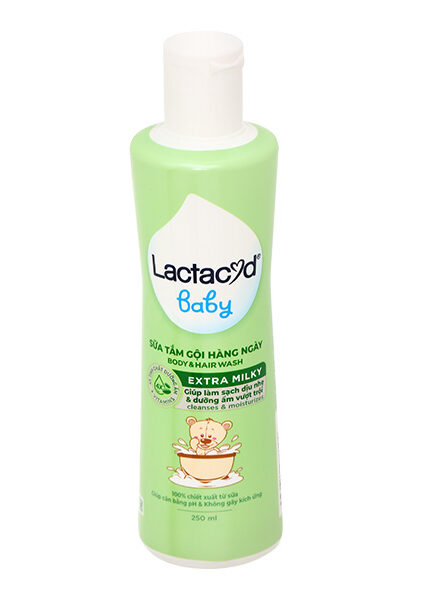 Sữa tắm gội Lactacyd Baby Extra Milky 250ml
