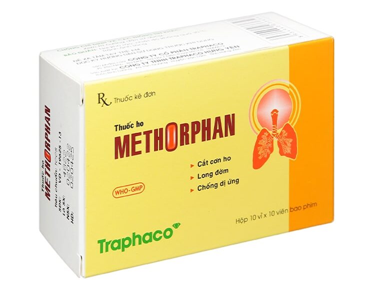Methorphan Traphaco (10 vỉ x 10 viên)