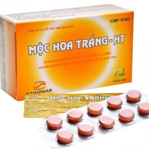 Mộc Hoa Trắng - HT (Hộp 10 vỉ x 10 viên)