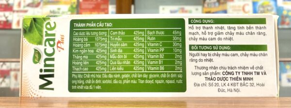 Rutin MINCARE Plus (Hộp 60 Viên)