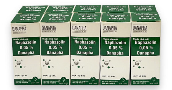 Thuốc nhỏ mũi Naphazolin 0.05% Danapha (Lọ 5ml)