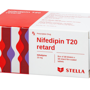 Nifedipin T20 Retard Stella (Hộp 10 vỉ x 10 viên)