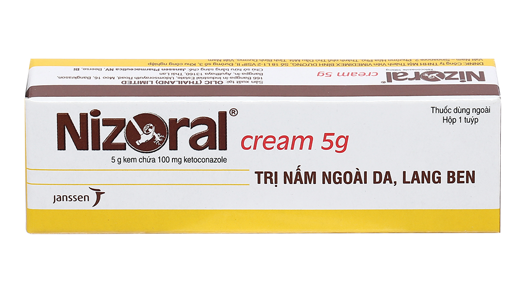 Thuốc dùng ngoài Nizoral Cream Janssen (Tuýp 5g)