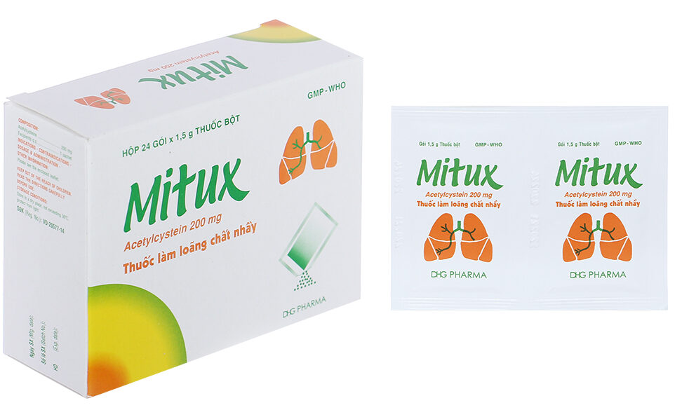 Mitux 200mg DHG (24 gói x 1.5g)