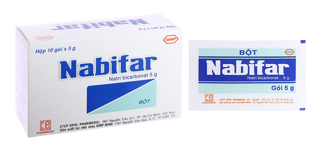 Thuốc bột dùng ngoài Nabifar Pharmedic (Hộp 10 gói x 5g)