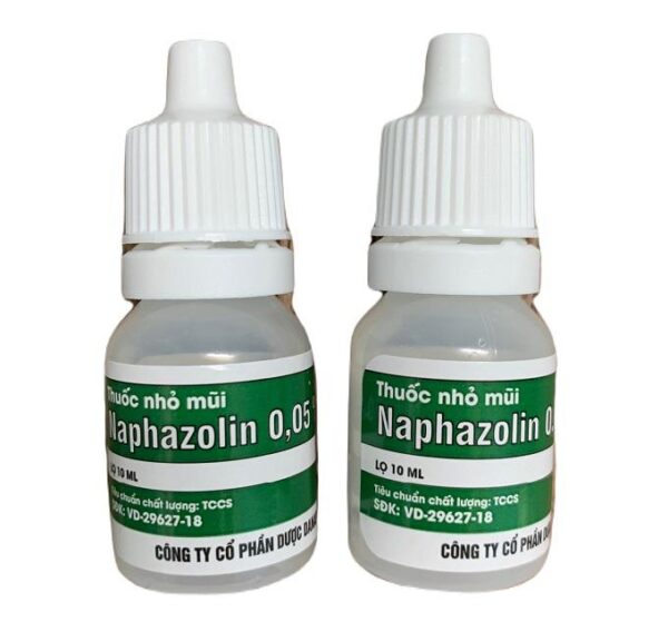 Thuốc nhỏ mũi Naphazolin 0.05% Danapha (Lọ 5ml)