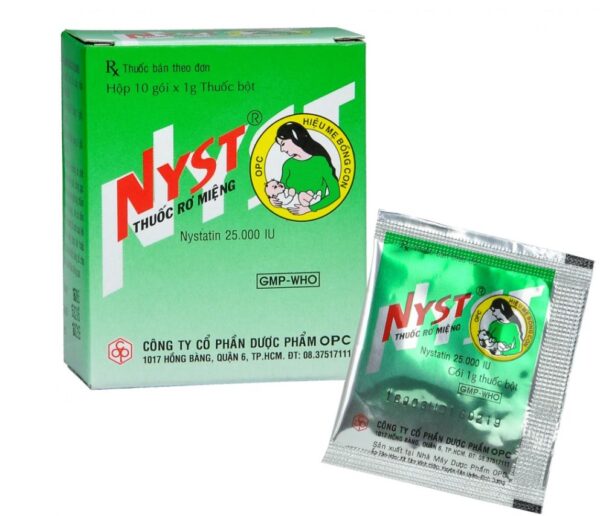 Thuốc rơ miệng Nyst OPC (Hộp 10 gói x 1g)