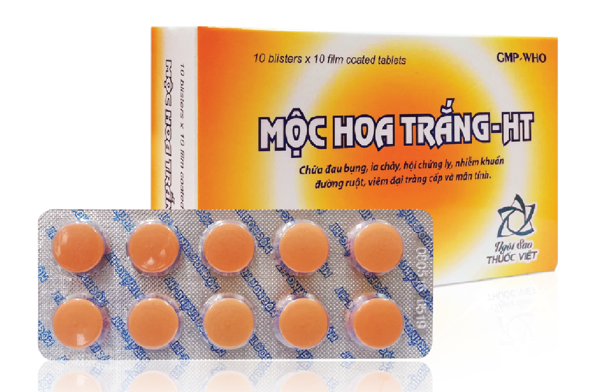 Mộc Hoa Trắng - HT (Hộp 10 vỉ x 10 viên)
