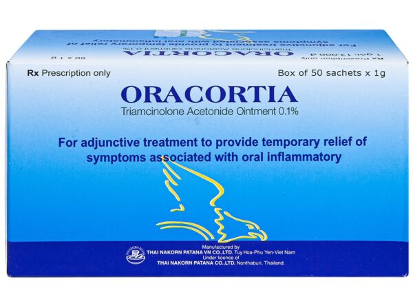 Oracortia 0.1% (Hộp 50 túi nhôm x 1g)
