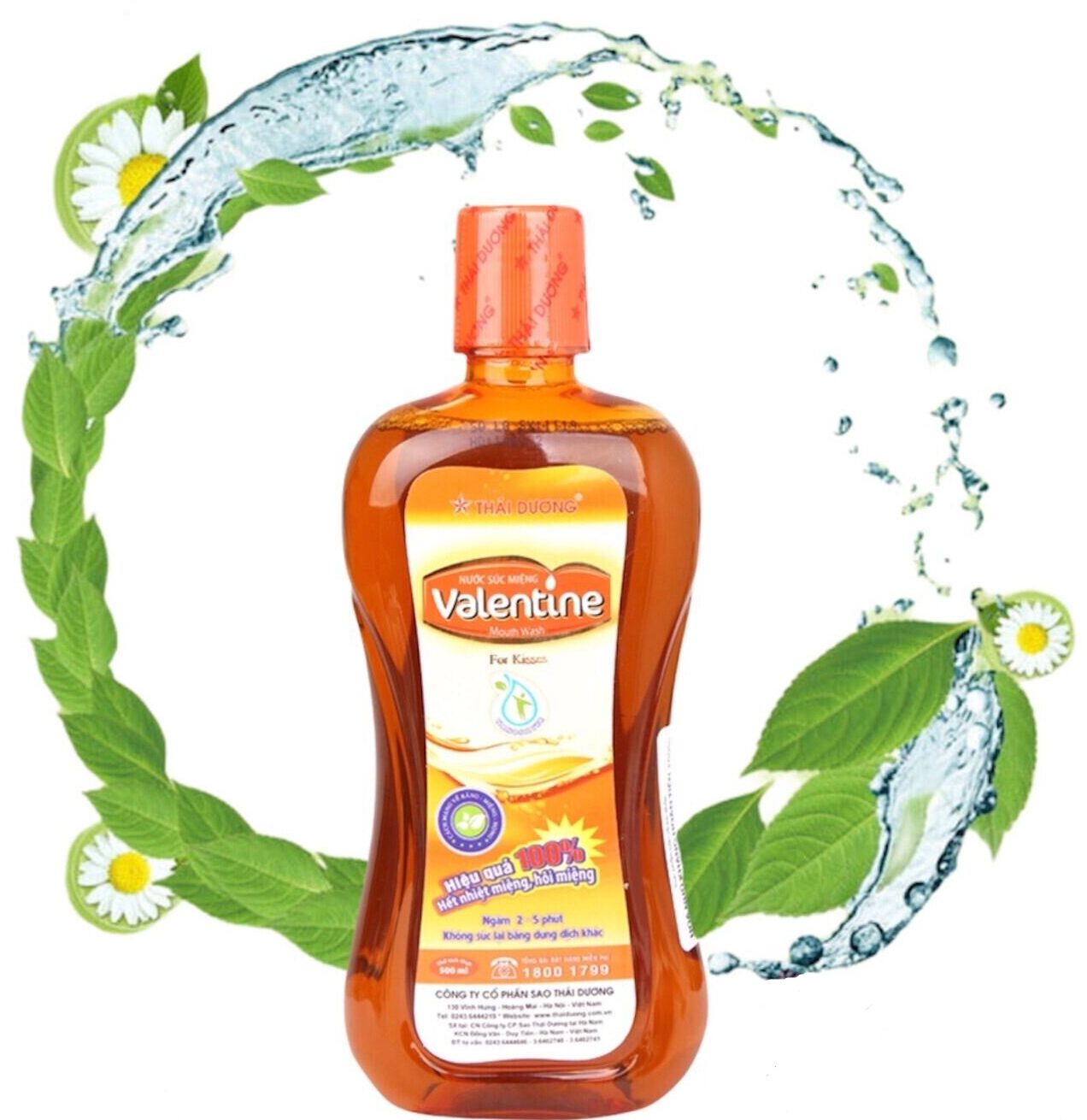 Nước súc miệng Valentine Thái Dương (500ml)