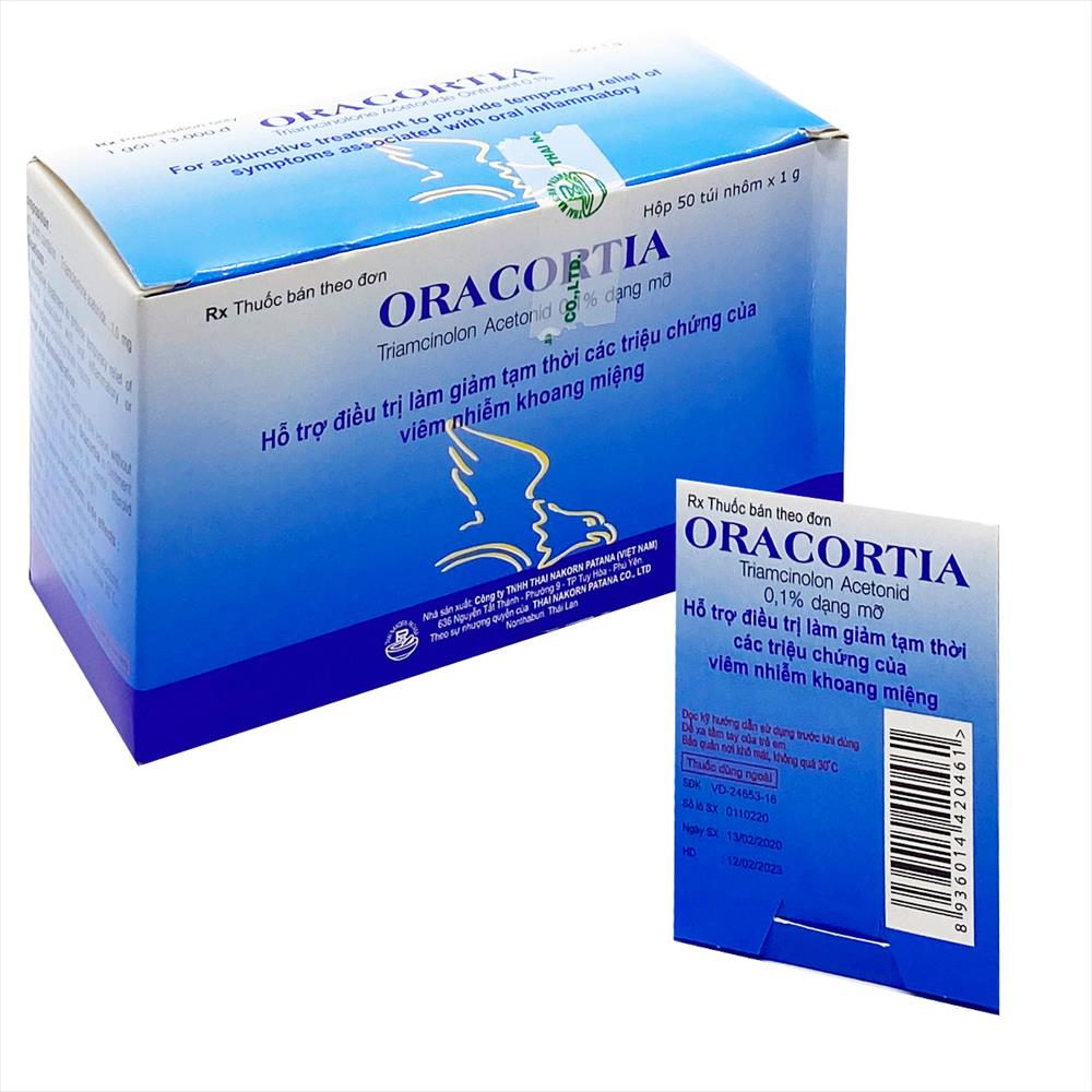 Oracortia 0.1% (Hộp 50 túi nhôm x 1g)