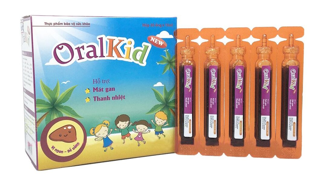 OralKid New (Hộp 4 vỉ x 5 ống x 10ml) Hỗ trợ mát gan, thanh nhiệt