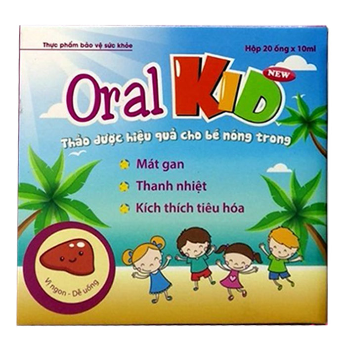 OralKid New (Hộp 4 vỉ x 5 ống x 10ml) Hỗ trợ mát gan, thanh nhiệt