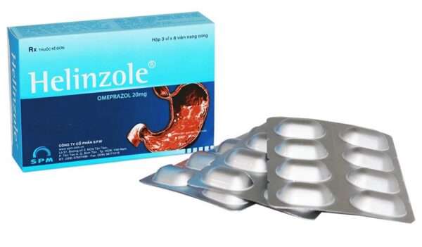 Helinzole 20mg SPM (3 vỉ x 8 viên)