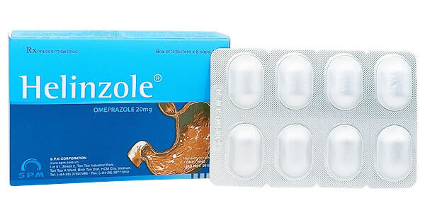 Helinzole 20mg SPM (3 vỉ x 8 viên)