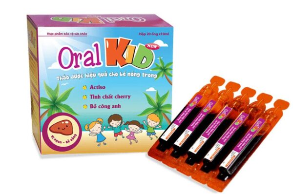 OralKid New (Hộp 4 vỉ x 5 ống x 10ml) Hỗ trợ mát gan, thanh nhiệt